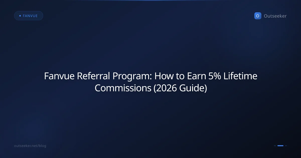 Fanvue Referral Program: How to Earn 5% Lifetime Commissions (2026 Guide)