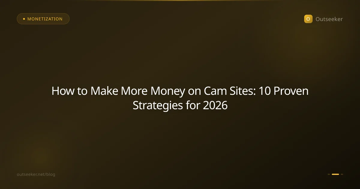 How to Make More Money on Cam Sites: 10 Proven Strategies for 2026