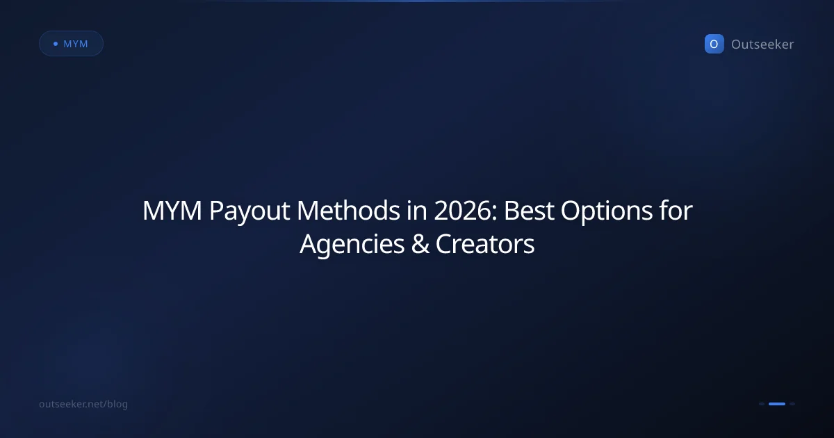 MYM Payout Methods in 2026: Best Options for Agencies & Creators