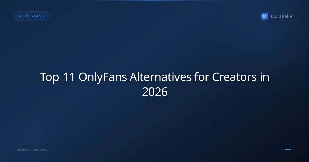 Top 11 OnlyFans Alternatives for Creators in 2026